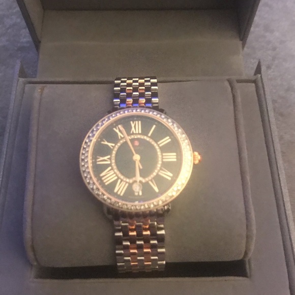 Michele Serein Mid Diamond Two-Tone Rose Gold - Picture 3 of 8